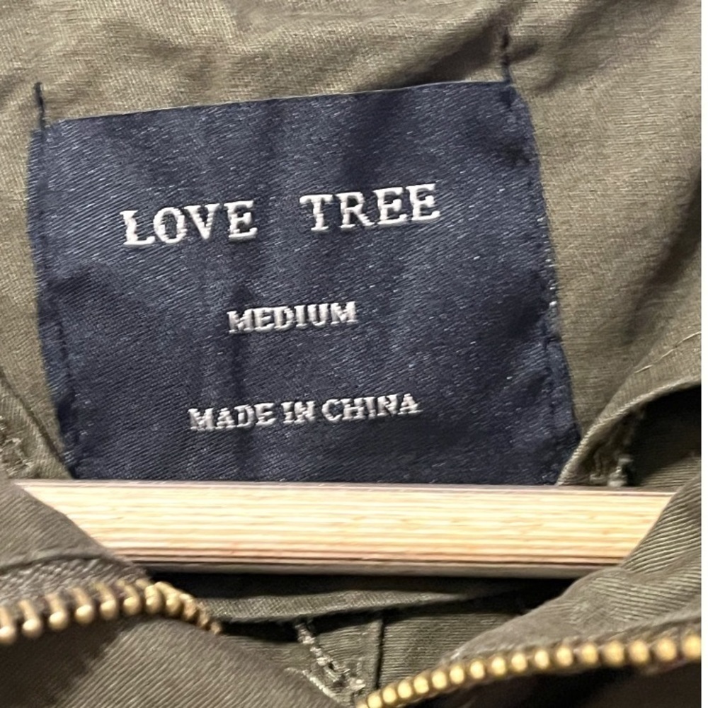Love Tree Olive Green Hooded Jacket - Picture 6 of 16